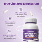 Magnesium Glycinate 200mg, Chelated, 60 Capsules