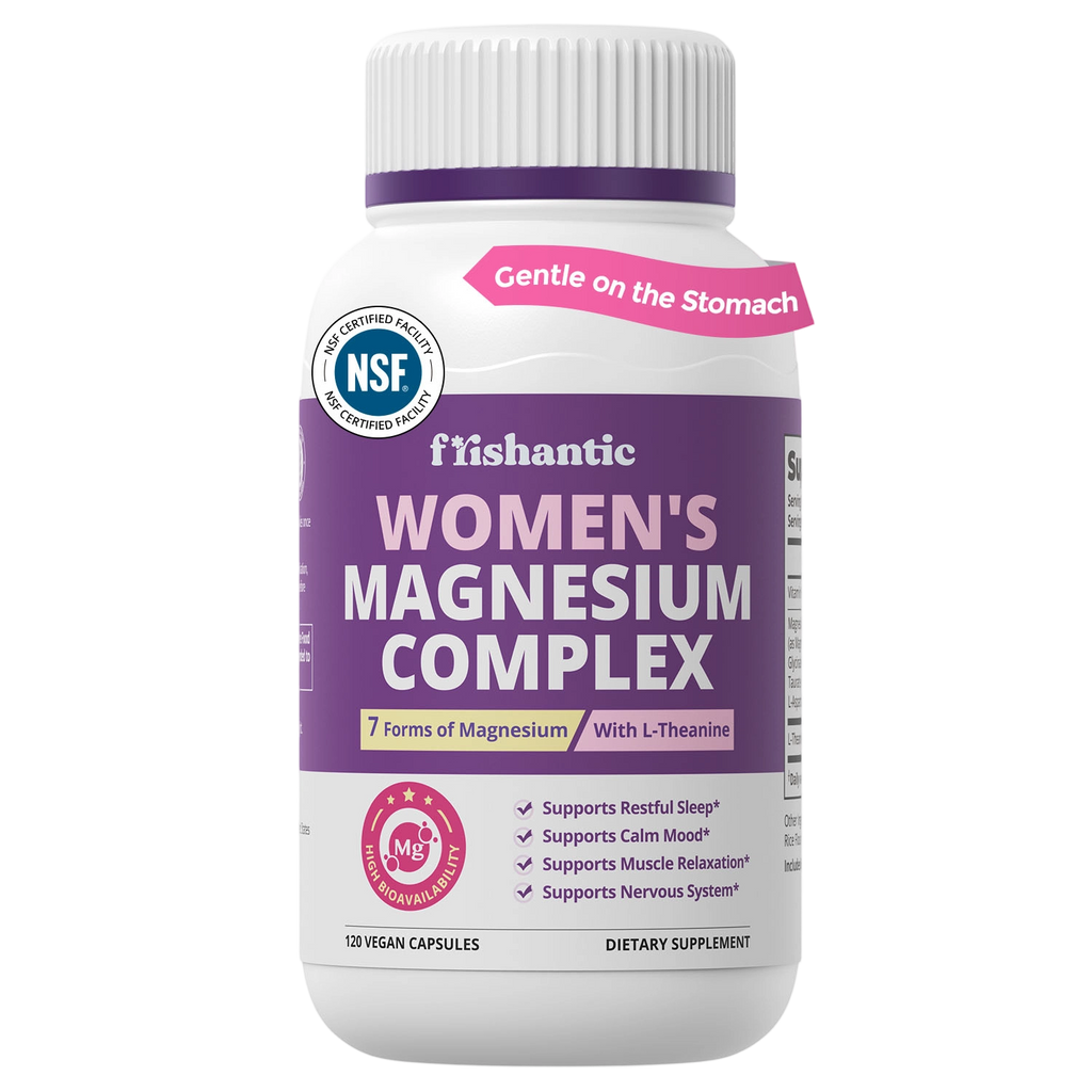 Magnesium Complex for Women,Slow Release Non-GMO 2-Month Capsules