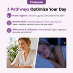 Magnesium Complex for Women,Slow Release Non-GMO 2-Month Capsules